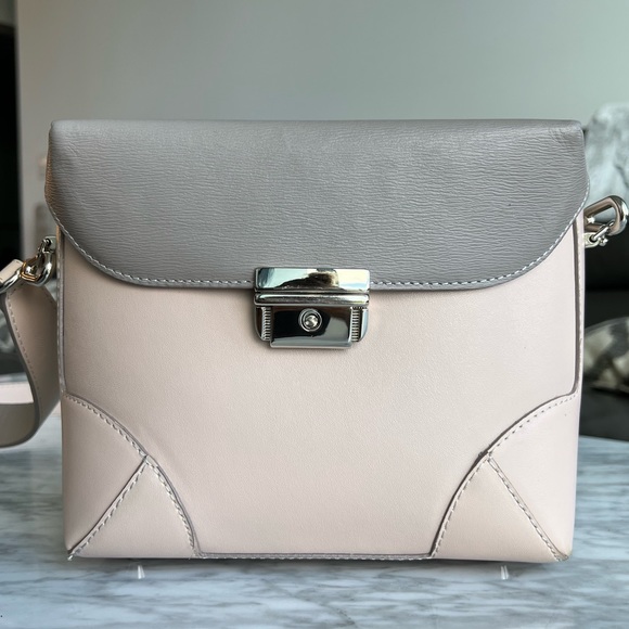 Mattioli pink beige taupe crossbody purse bag - Picture 5 of 16